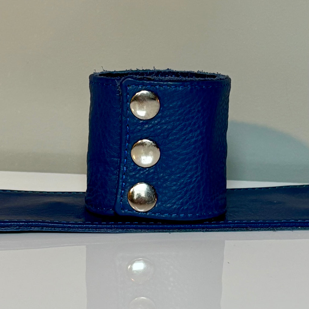 3" Leather Wrist Cuffs with Zipper