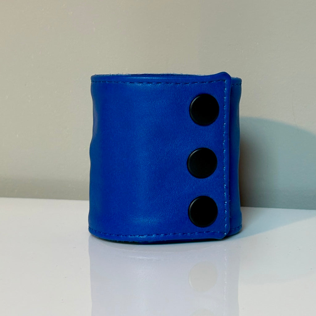 3" Leather Wrist Cuffs with Zipper